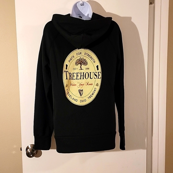 Treehouse zip-up hoodie, black, size medium - Picture 3 of 3